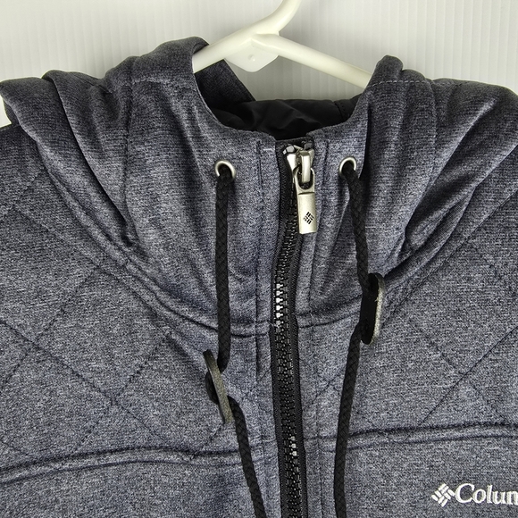 NWOT Columbia Womens Gray LongSleeve Zipper Hooded Quilted Jacket Size Medium - Picture 3 of 11
